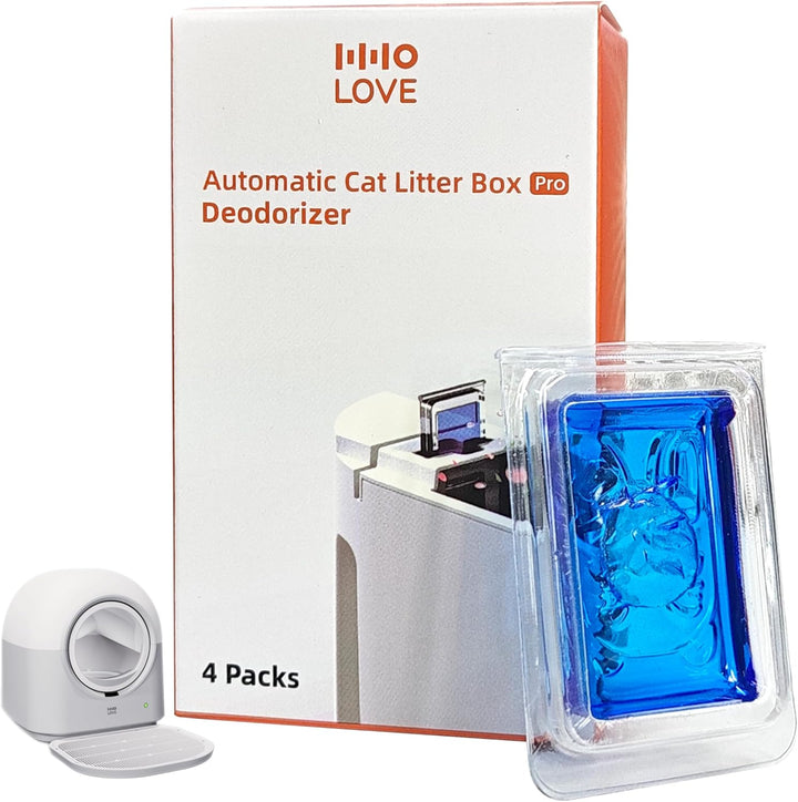 HHOLOVE Deodorant für Selbstreinigende Katzentoiletten, Pflanzenbestandteile, 4 Stück, Ozean Aroma B
