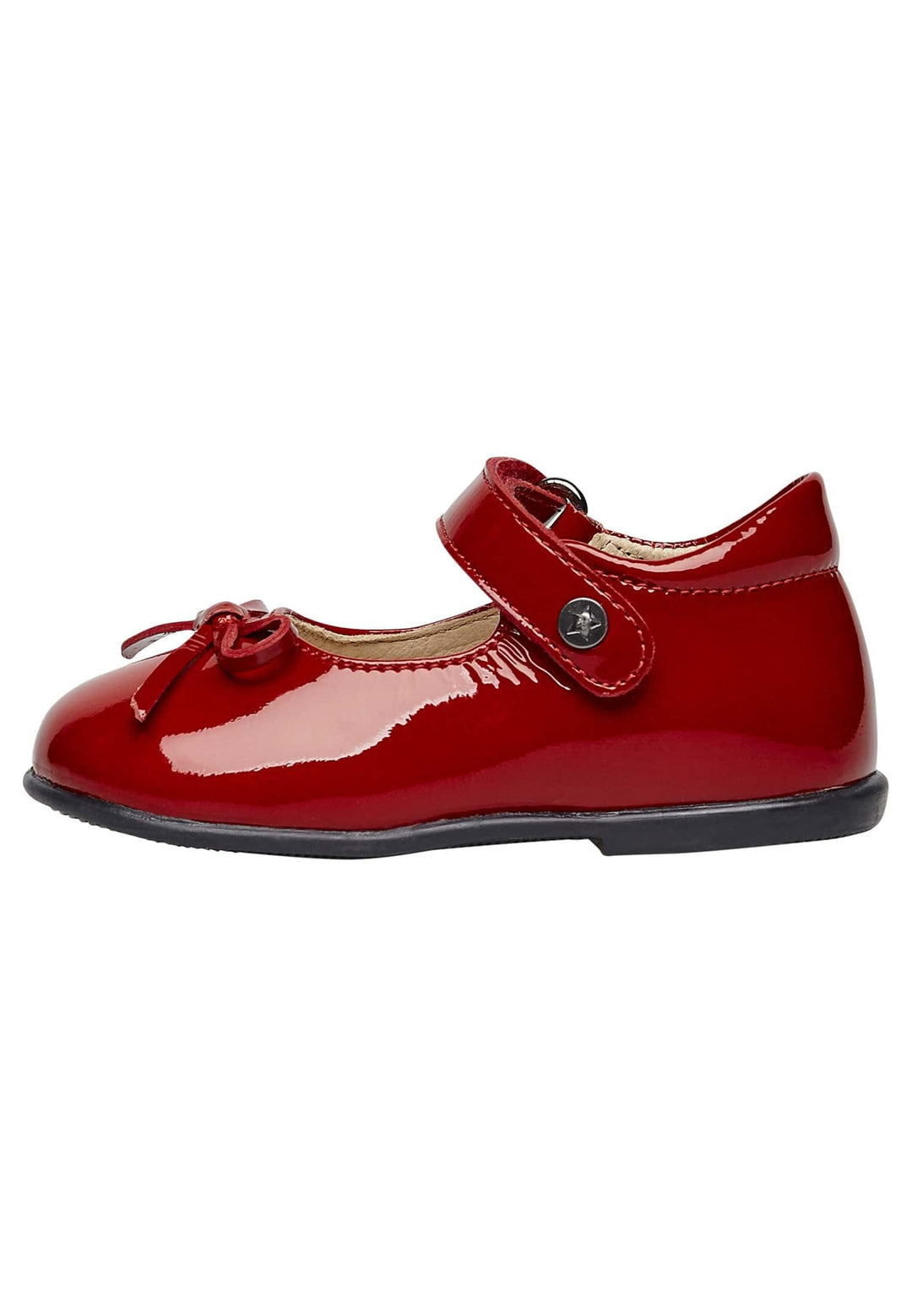 Naturino Ballet-Ballerinas aus Lackleder mit Schleife 21 EU Dunkelrot, 21 EU Dunkelrot