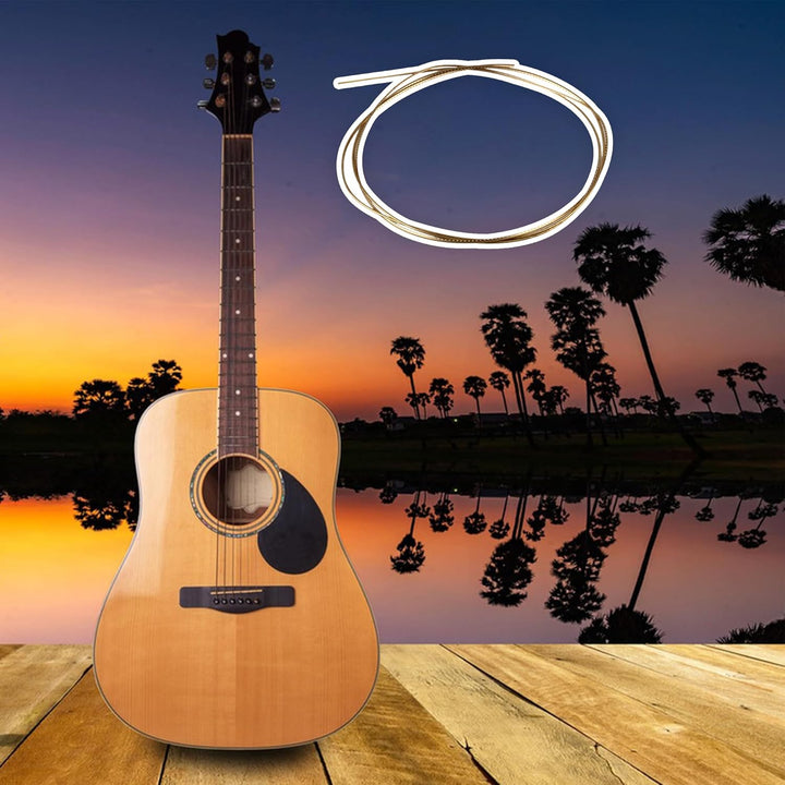 yibuy 2 mm Breite Gold Messing Gitarre Bunddraht für Akustik Gitarren Musical Zubehör