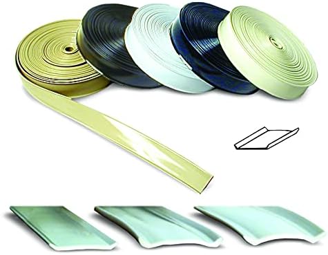 RV Designer E561, strapazierfähige Vinyl-Einsatzleiste, 2,5 cm breit, 15,2 m Rolle, Weiss Strapazier