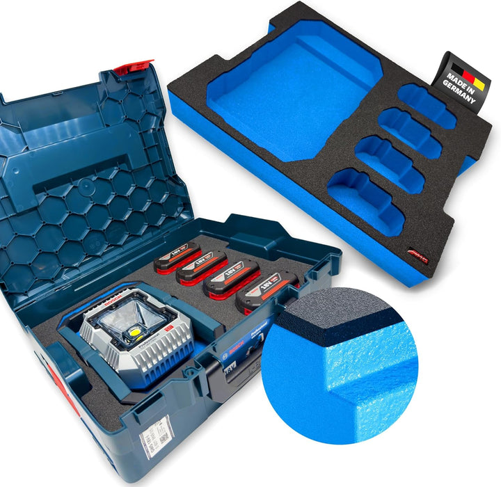 APTEX Schaumeinlage passend für Bosch Akku-Arbeitsleuchte GLI 18V-1900 für Bosch L-Boxx 136