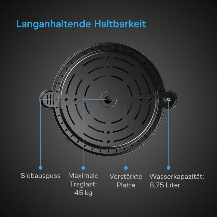 AC Infinity Selbstbewässernder Stoff-Topfboden XL, 4er-Pack, automatische Bewässerung, Wasserzufuhrs