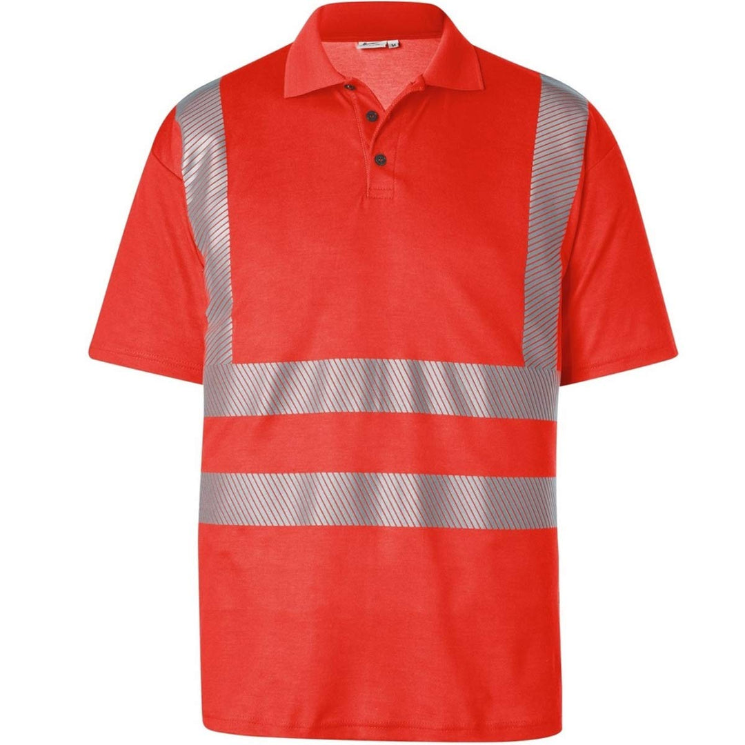 KÜBLER Workwear KÜBLER REFLECTIQ Polo PSA 2 warnrot Warnrot S, Warnrot S
