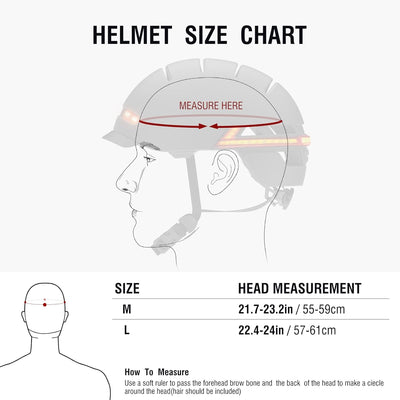 LIVALL Cityhelm mit Blinker, Bluetooth Fahrradhelm mit LED-Frontleuchten und Bremswarnleuchten, Eing