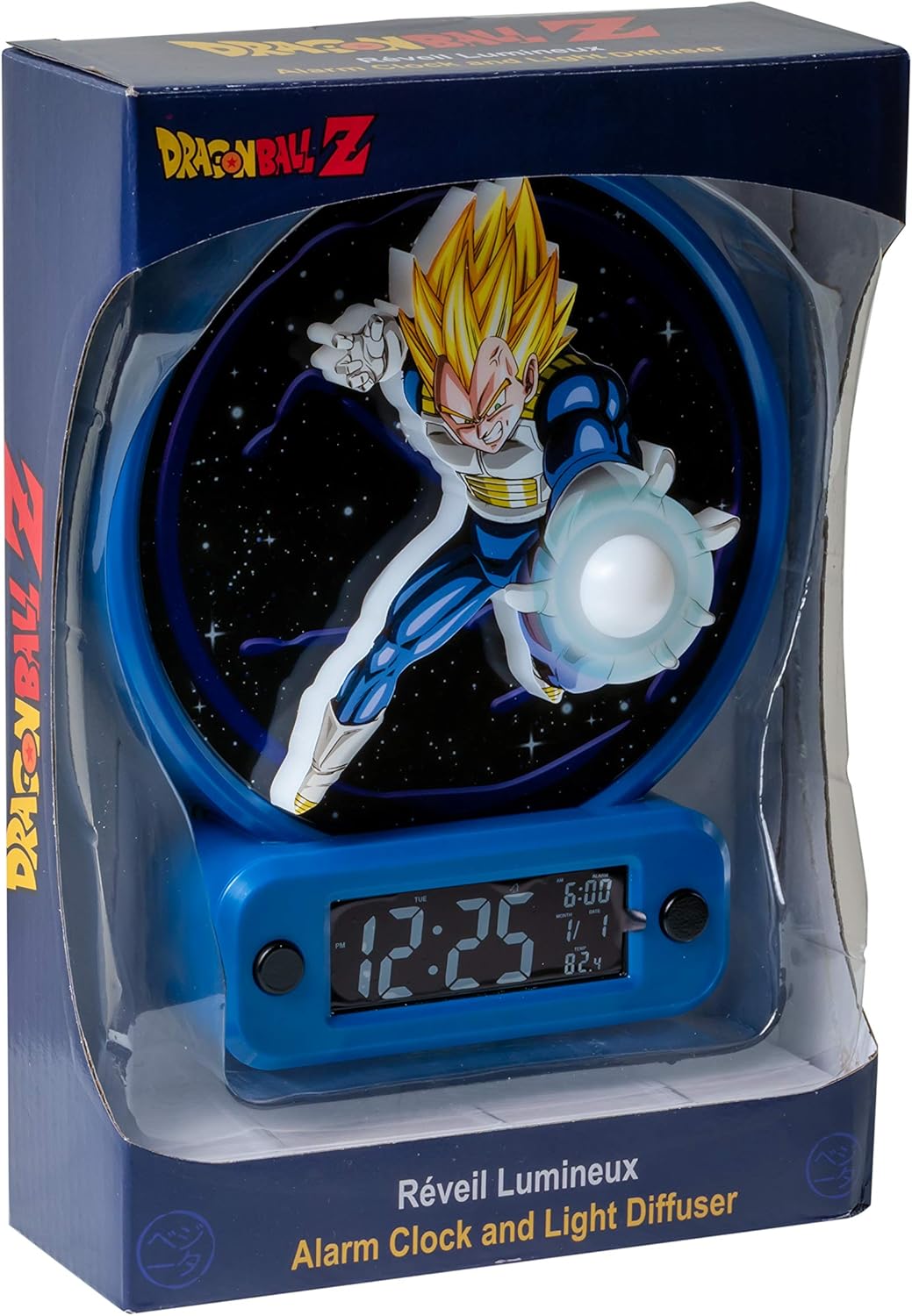 Teknofun 811350 Ball Z Alarm Clock & Lampe Vegeta Blau