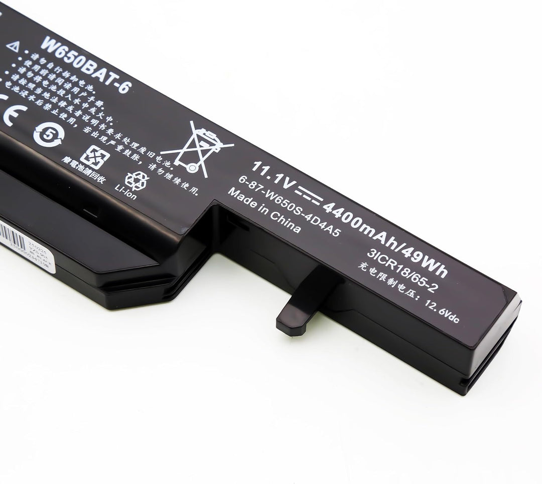 BLESYS Akku Clevo W650BAT-6 6-87-W650-4E42 6-87-W650S-4D4A3 Kompatibel mit Laptop Akku Clevo W650 W6