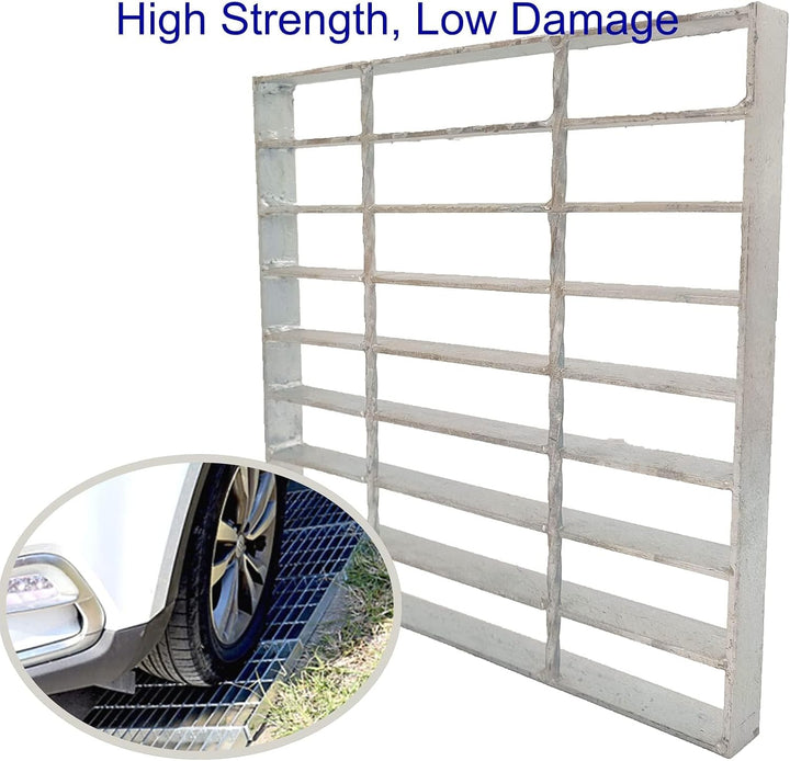 Verzinkter Stahl-Ablaufrost für Einfahrt 254 x 254 mm 10X10, 10X10