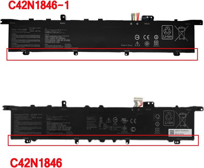 7xinbox 15.4V 62Wh C42N1846 C42N1846-1 0B200-03490000 Laptop-Akku-Ersatz für Asus ZenBook Pro Duo UX