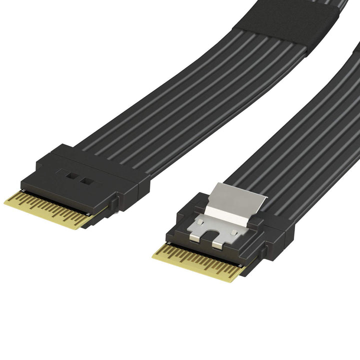LINKUP - Slim SAS SFF-8654 4i Geradeaus zu SFF-8654 4i Gerade 24Gbps Hochgeschwindigkeits SAS 4.0/PC