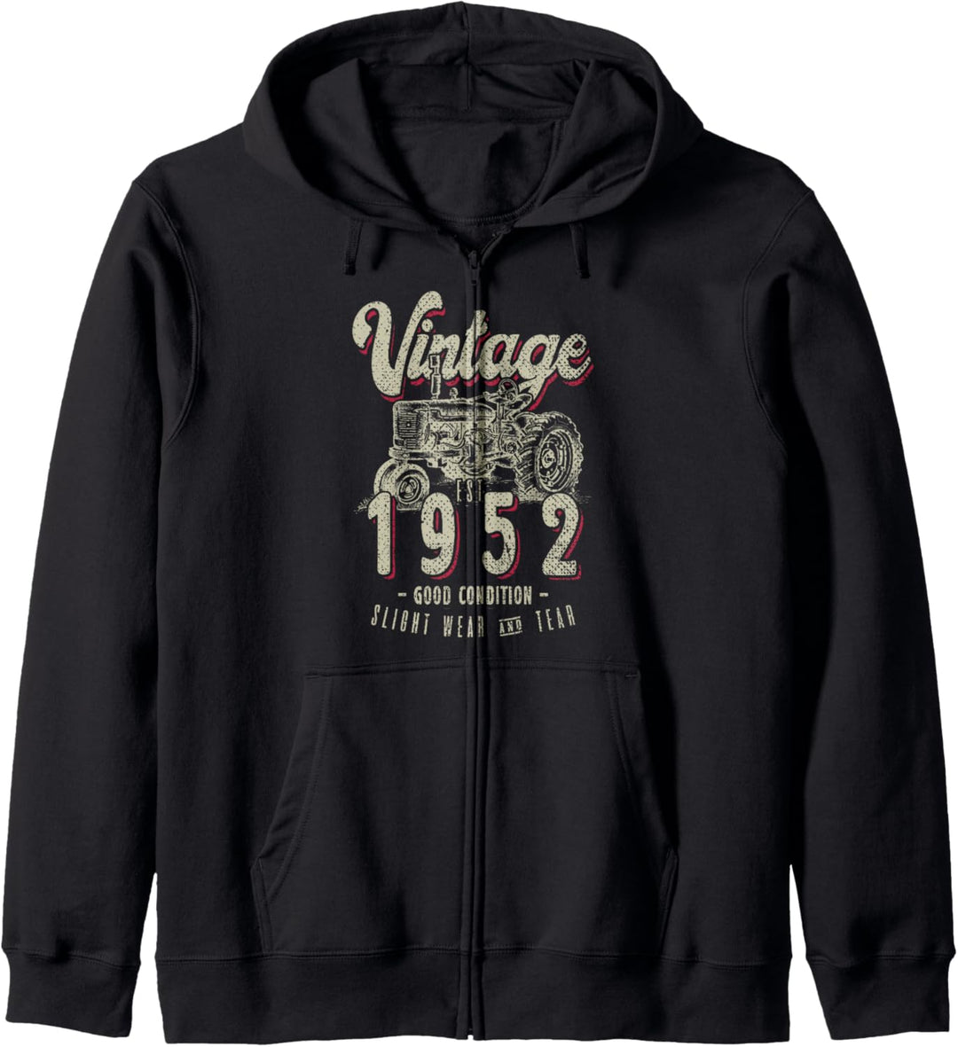 Vintage Traktor Bauernhof Birthday Born in 1952 & Established Kapuzenjacke