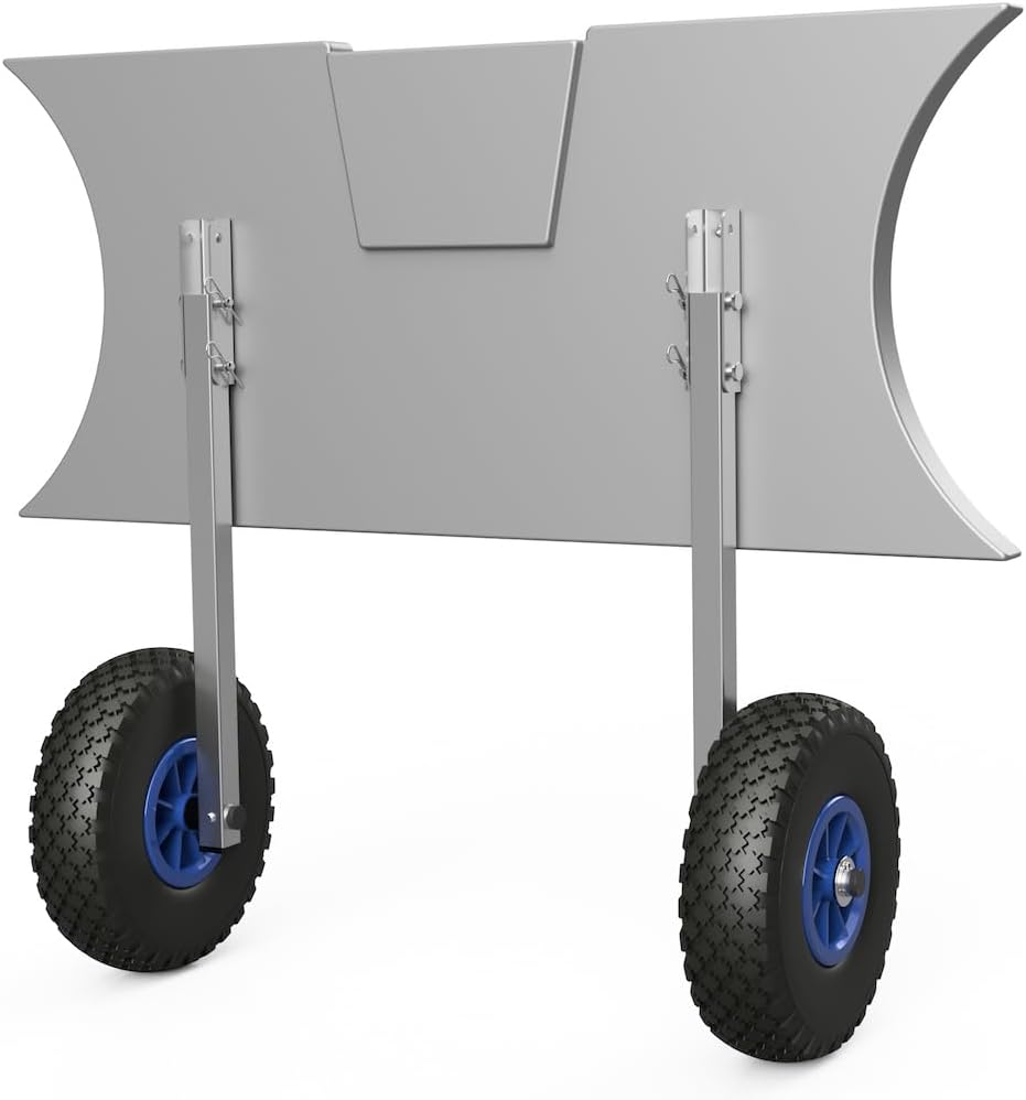 SUPROD Heckräder Slipräder Schlauchbooträder Transporträder klappbar Edelstahl ET260 schwarz/blau, s