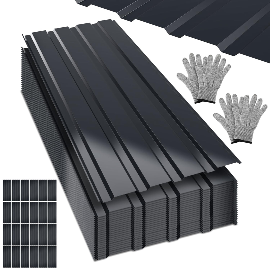 24x Profilblech Trapezblech Wellblechplatten für Dach 115x45cm = 12m² Dachbleche Trapezblech Metall