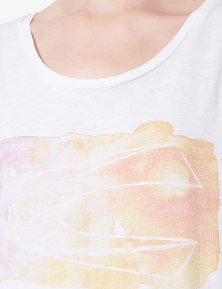 camel active Damen Kurzarm T-Shirt aus Organic Cotton XXL Broken White, XXL Broken White