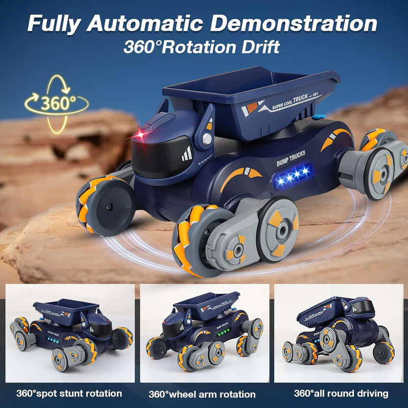 Ferngesteuertes Auto RC Car für Kinder, 4WD 2.4GHz Gesture Sensing Stunt RC Cars, 360° Drehung Off-R