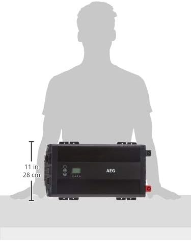 AEG Automotive Sinus-Spannungswandler 2000 W, 12 V DC auf 230 V AC, mit App-Steuerung, Netzvorrangsc