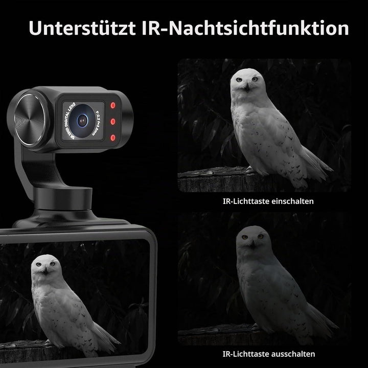 ORDRO M5 3-Achsen-Stabilisierung Videokamera 5K, Vlogging-Kamera mit 3.5" Flip Bildschirm 120° Sicht