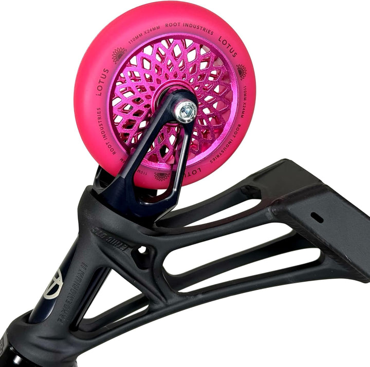 Root Industries Lotus Stunt-Scooter Rolle 110mm + Fantic26 Sticker (Radiant Pink/Pu Pink), Radiant P