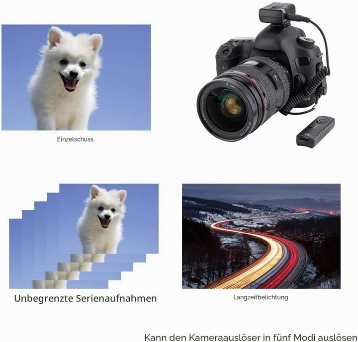 JJC JM-J2 Kabelloser Fernauslöser Fernbedienung für Olympus OM-1 OM-5 OM-D E-M5 Mark III E-M1 Mark I