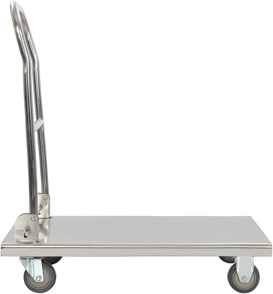 vidaXL Plattformwagen Transportwagen Handwagen Sackkarre Lagerwagen Transportkarre Klappwagen 82x53x