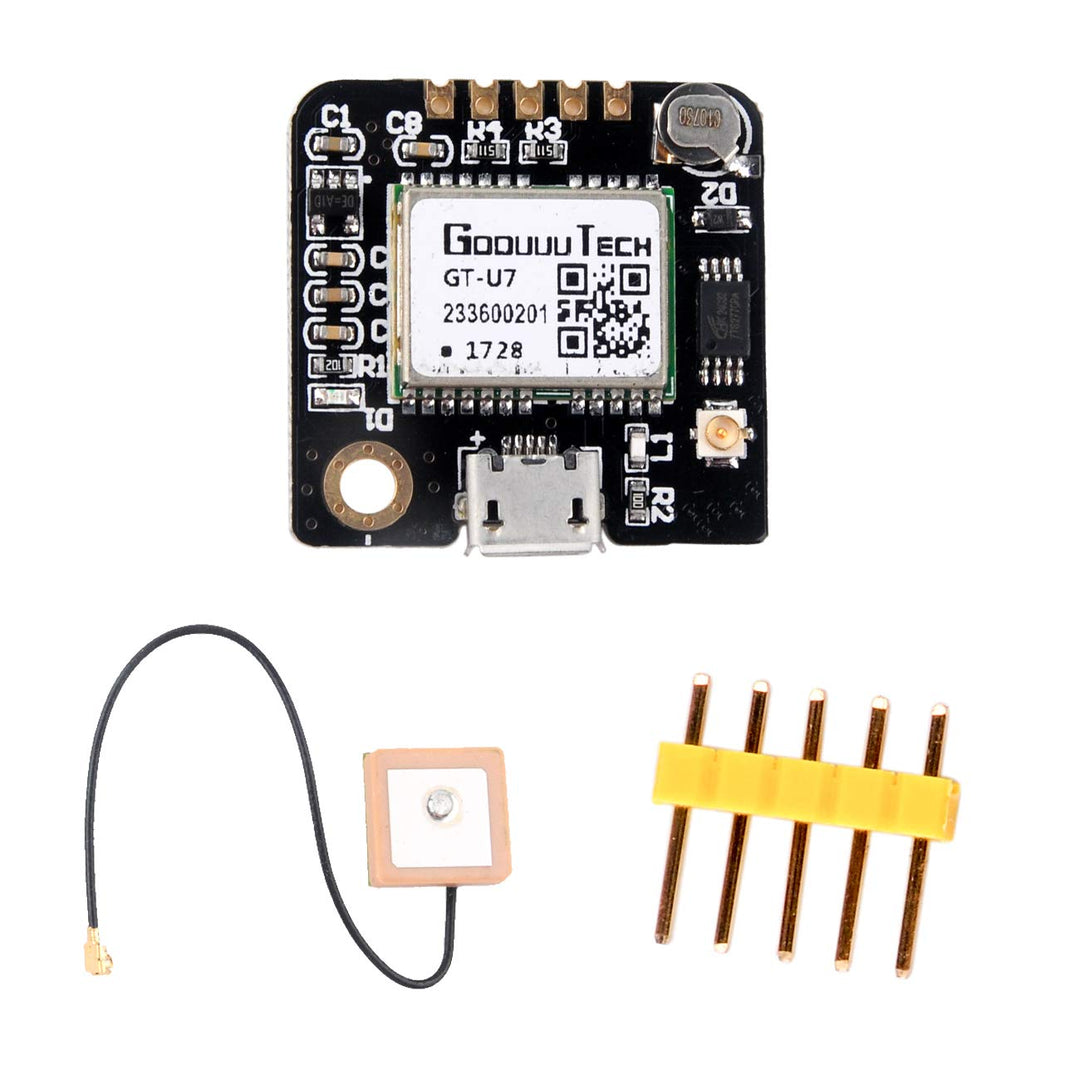 Geekstory GT-U7 GPS Modul GPS-Empfänger Navigationssatellit mit EEPROM Kompatibel mit 6M 51 Mikrocon