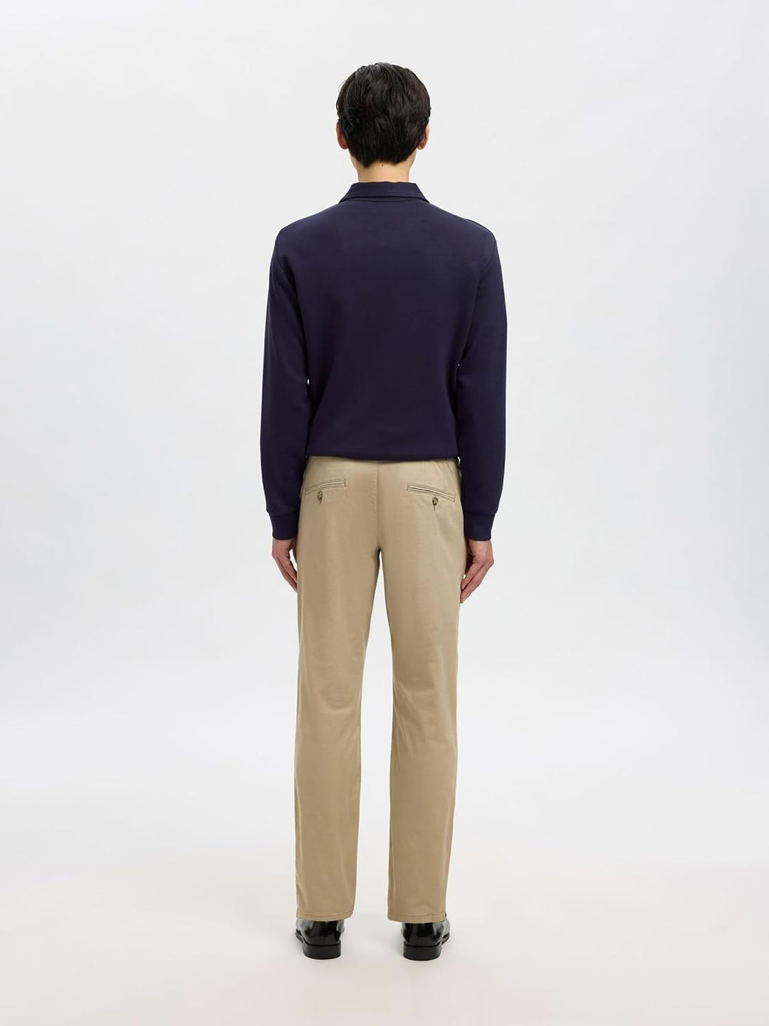 SELECTED HOMME Male Chino 175 Slim fit Flex 28W / 32L Greige, 28W / 32L Greige