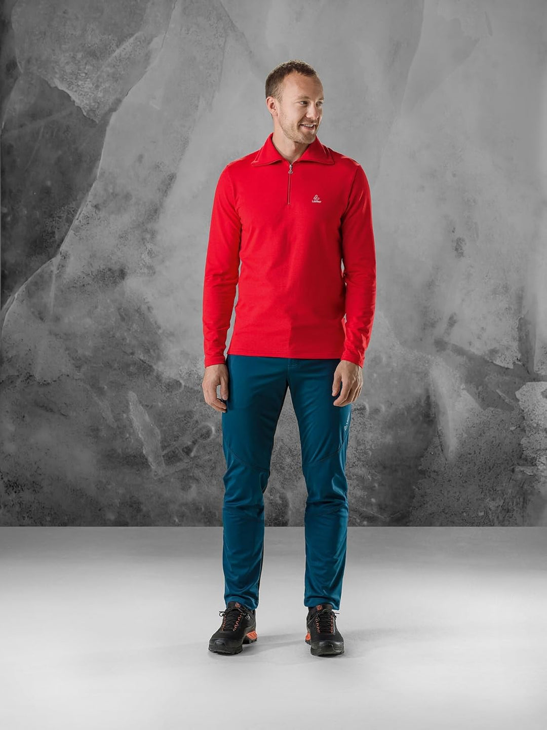 Löffler Herren Pulli HR Transtex Zip Rolli Basic CF Size:52 (L) Schwarz, Size:52 (L) Schwarz