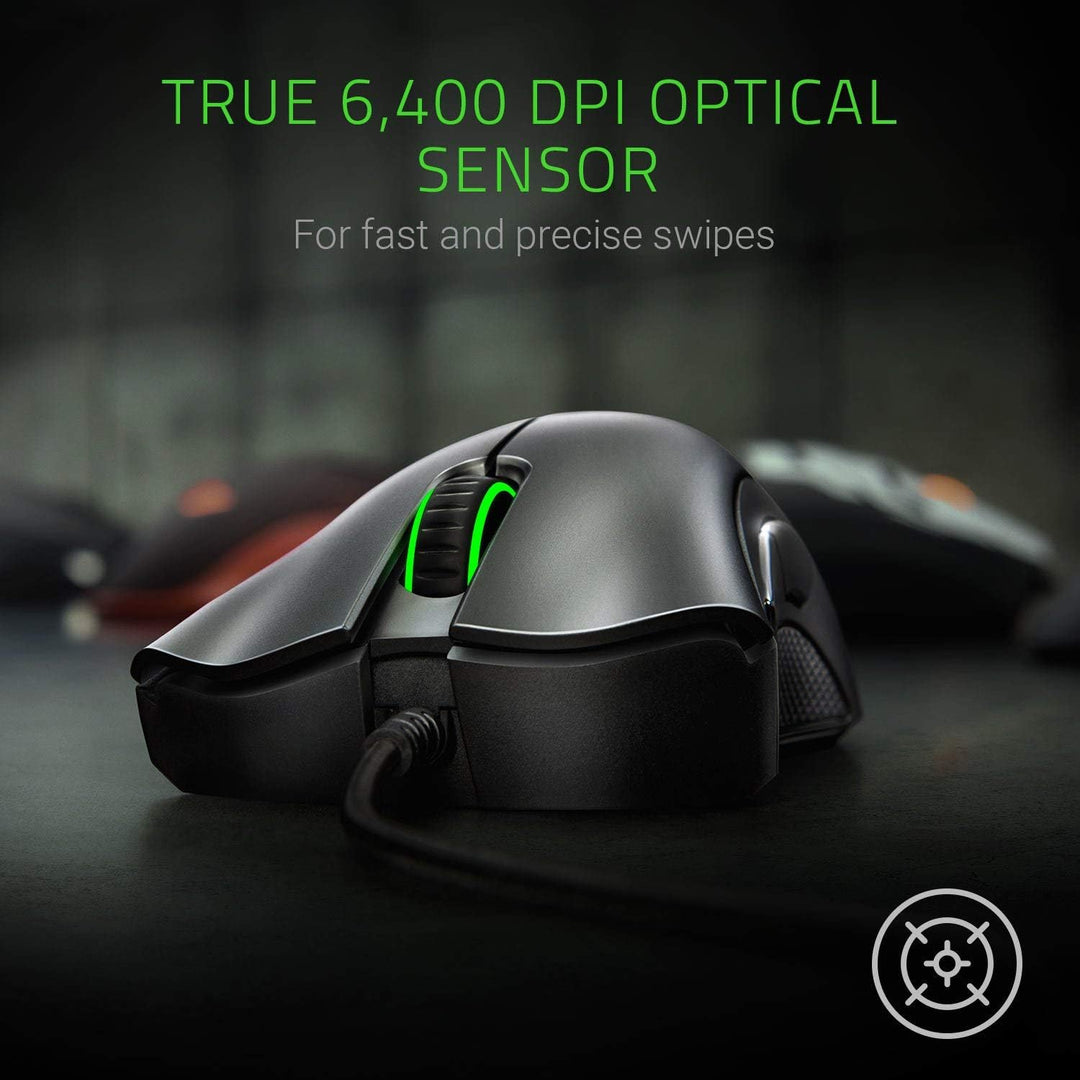 Razer DeathAdder Essential – 6.400 DPI Optical Sensor - 5 Hyperresponse Tasten - Gaming &amp; Esports Ma