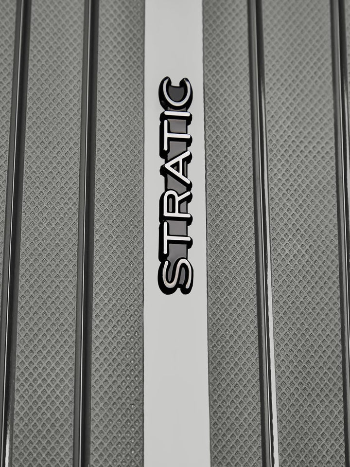 Stratic Shine Koffer gross | Trolley mit 4 360° Drehbare Rollen, Kreuzpackgurt, Dehnfalten, arretier