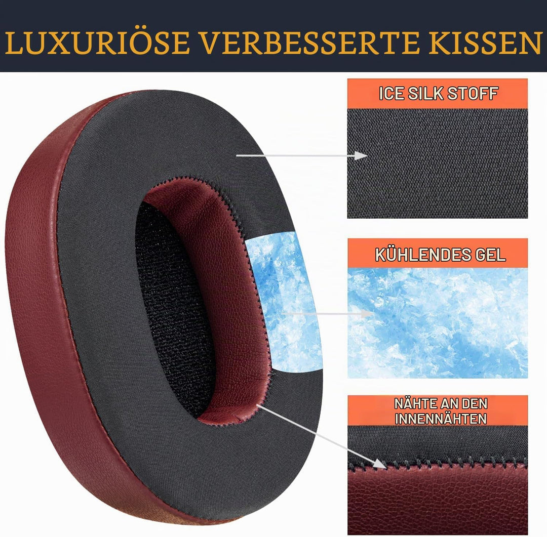SOULWIT Kühlgel Ersatz Ersatzpolster Polster Ohrpolster für Skullcandy Hesh 3/ANC/Evo &amp; Crusher Wire