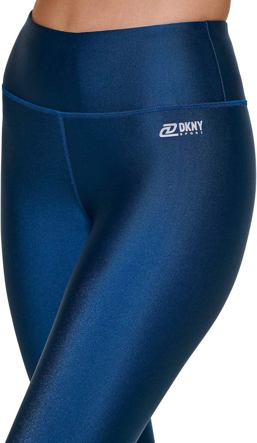 DKNY Damen High Waist Leggings S Poseidon, S Poseidon