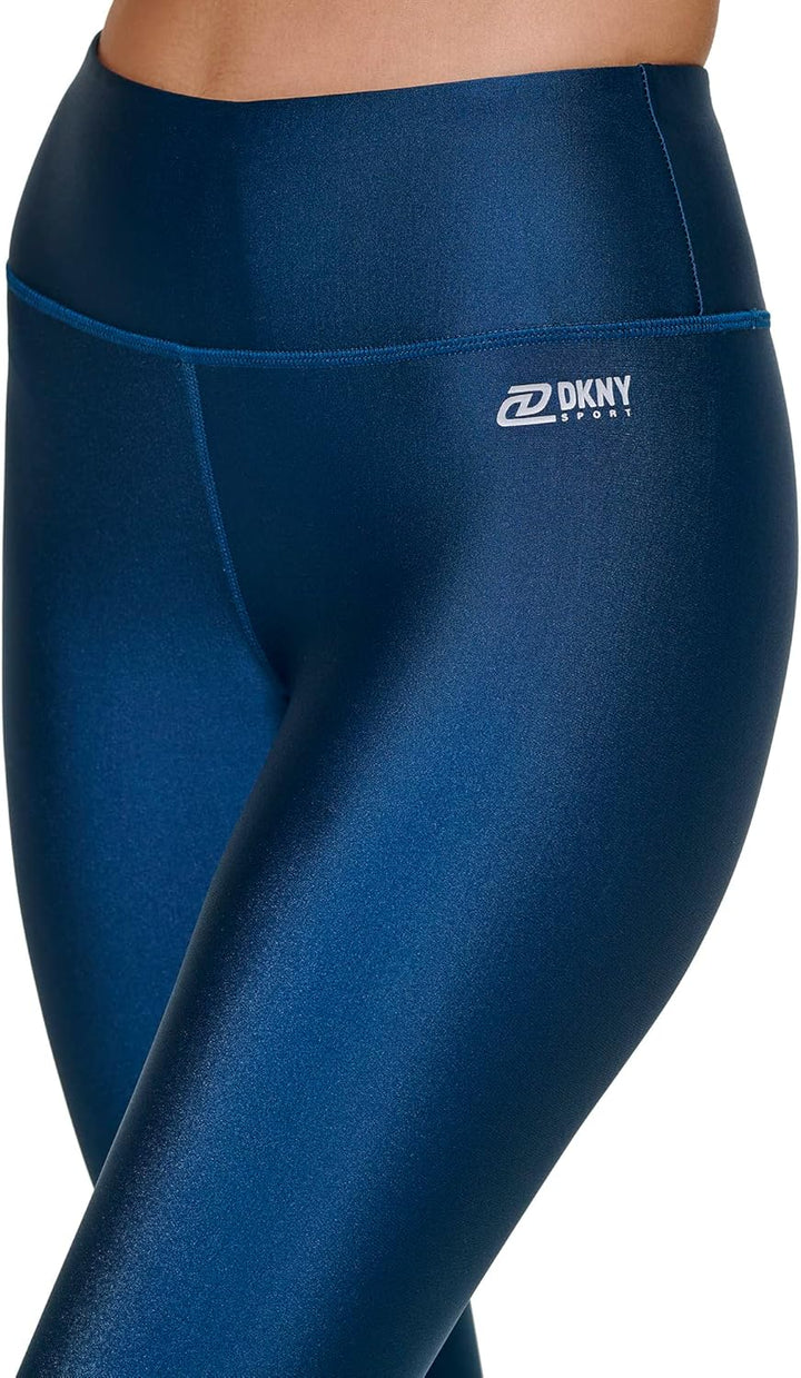 DKNY Damen High Waist Leggings S Poseidon, S Poseidon