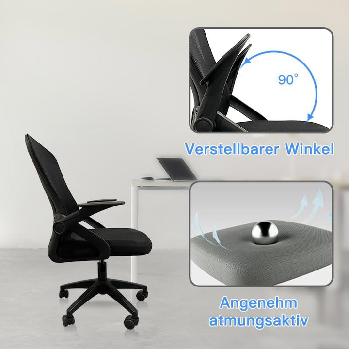 Future Warrior Ergonomischer Bürostuhl, Lendenwirbelstütze, höhenverstellbarer Chefsessel, Drehstuhl