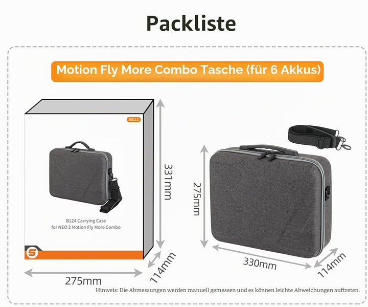 Harte Aufbewahrungstasche für DJI Neo 2 Motion Fly More Combo Transporttasche für DJI Goggles N3 Hül