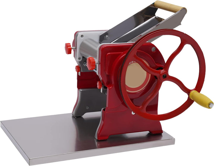 Soudesileim Manuelle Nudelmaschine Edelstahl,38 * 28 * 26cm Pasta Maker mit 3mm Nudelschneider, Gehä