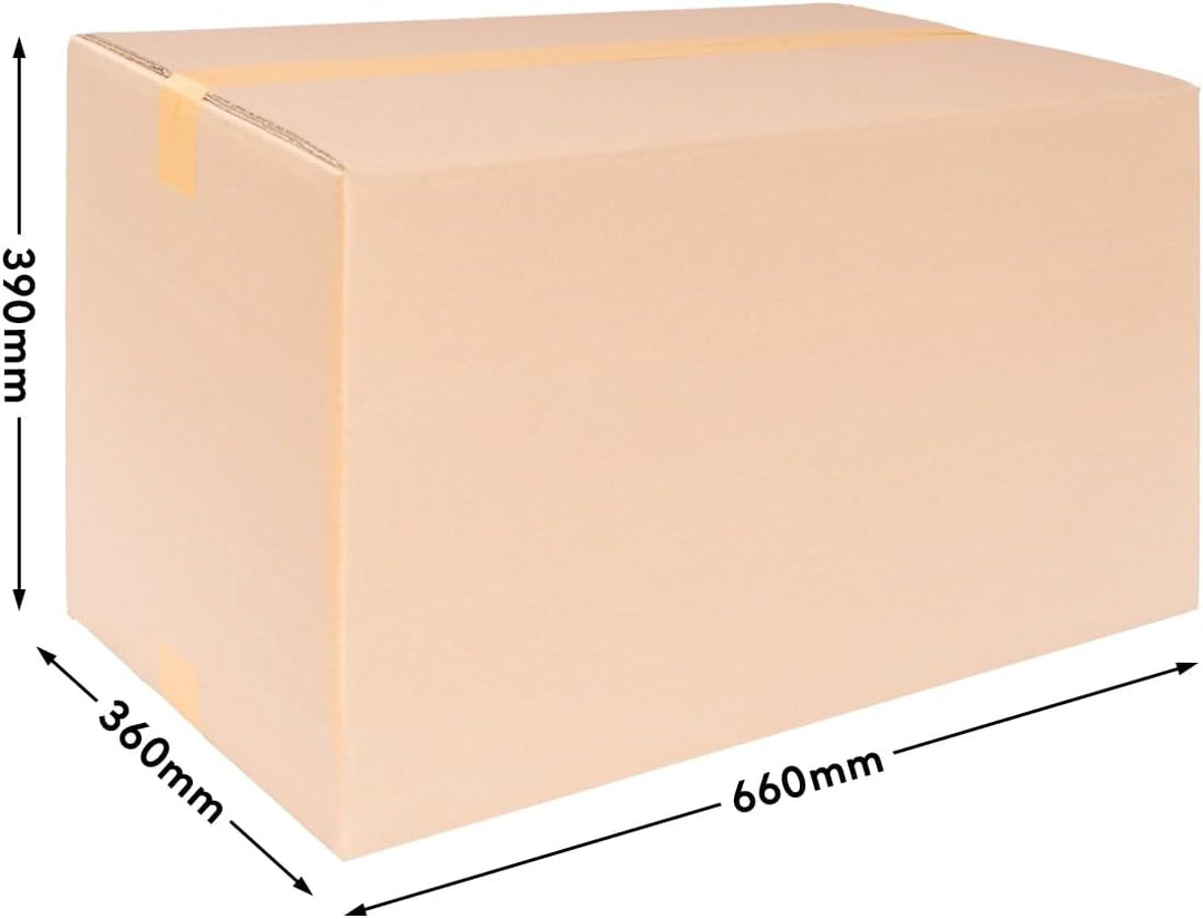 10 Verpacking Faltkartons 650x350x370mm braun KK 130 2 wellig rechteckige Versandkartons | DHL 5 Kg