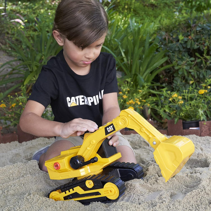 CatToysOfficial | Klassische Version Power Haulers Bagger Spielzeug | Echte Lichter & Geräusche, Bew