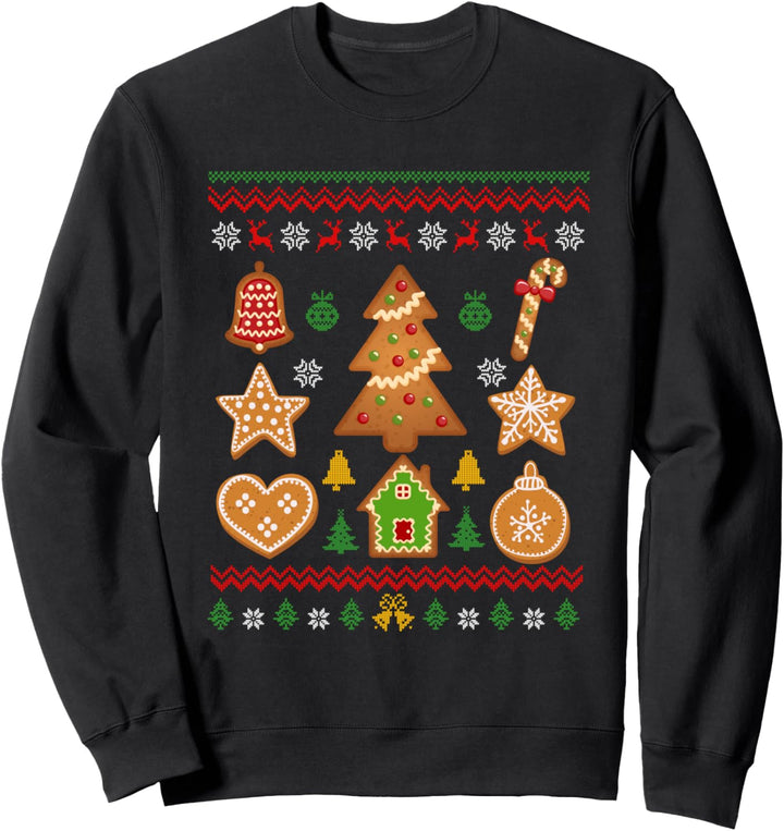 Weihnachtsplätzchen, hässlicher Lebkuchenpul Sweatshirt