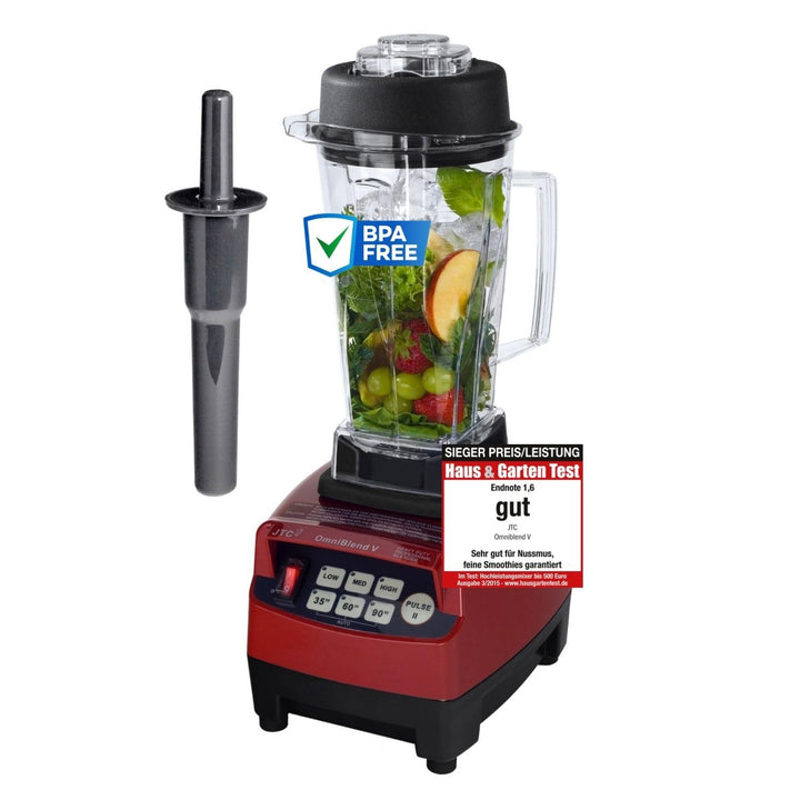 Profi Smoothie Maker TM800 Power Hochleistungsmixer Maron 2,0 l BPA-FREI Standmixer mit 6 Edelstahlm