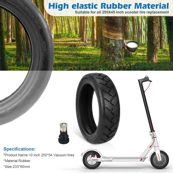 250 * 54 Reifen Schlauchlose 10 Zoll Tubeless Reifen für Mi4 Pro/Lite Elektroroller, 10 Zoll Roller