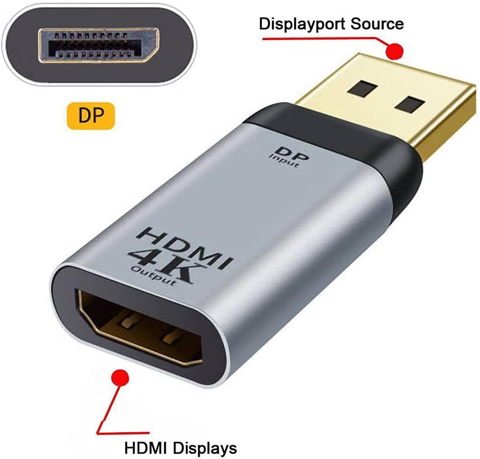 ChenYang CY DP DisplayPort Source Input Male zu HDMI Sink Output Female Displays 4K@60hz Ultra HD Co