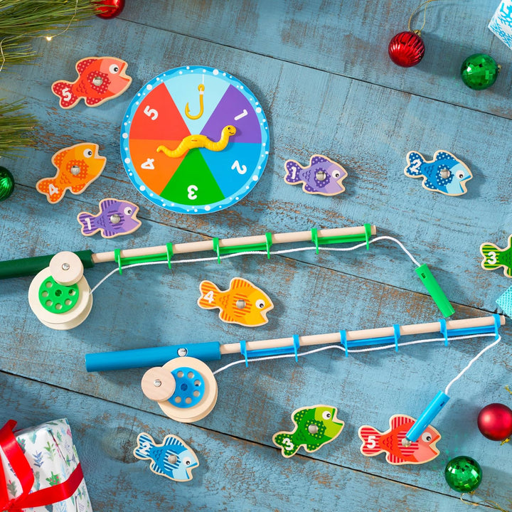 Melissa &amp; Doug Catch &amp; Count Fishing Game | Games | Wooden Toy | 3+ | Gift for Boy or Girl Standard