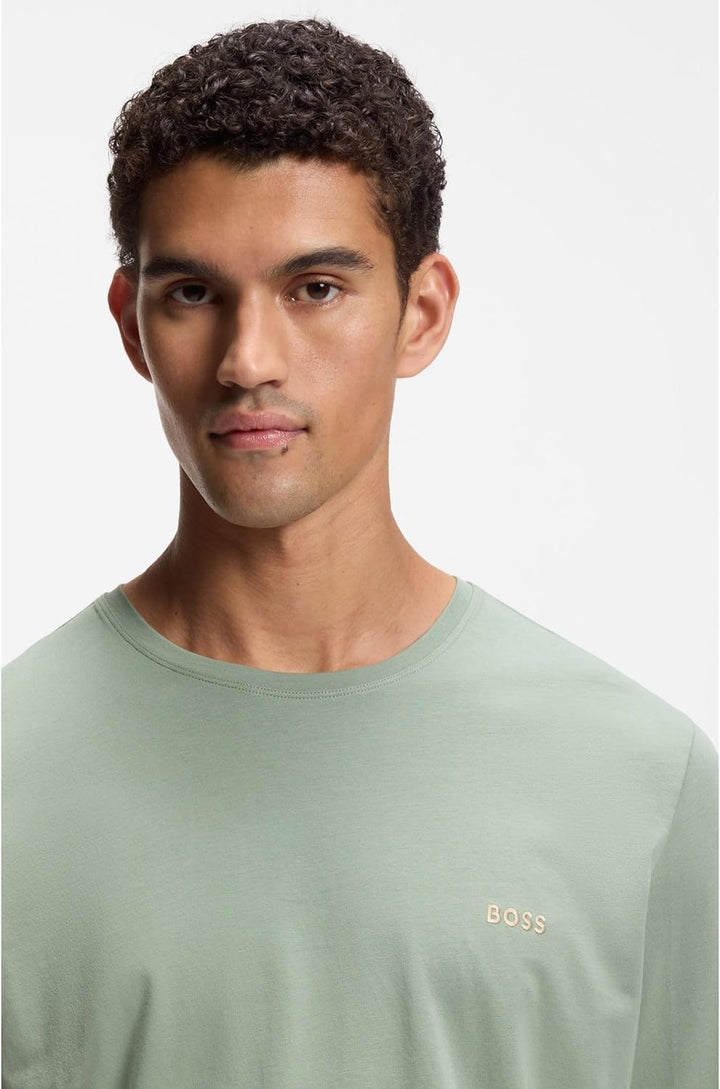 BOSS Herren Mix&Match Ls R T-Shirt S Light/Pastel Green330, S Light/Pastel Green330