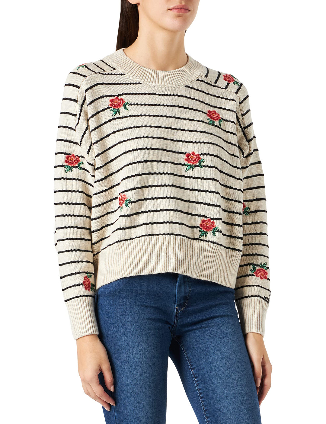 Desigual Damen JERS_Saint Tropez Pullover XL Weiss, XL Weiss