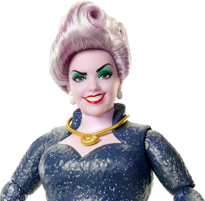 DISNEY Arielle, die Meerjungfrau - Ursula mit Tentakeln, abnehmbarer Halskette und lavendelfarbener
