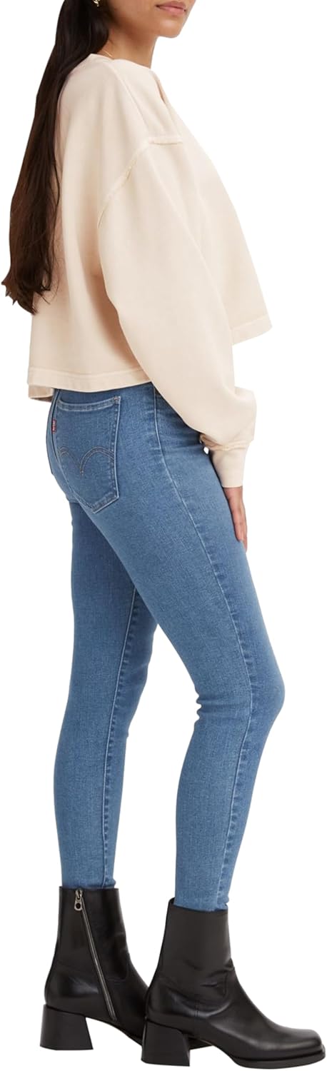 Levi's Damen Mile High Super Skinny Jeans 16 Dark Indigo Worn in, 16 Dark Indigo Worn in