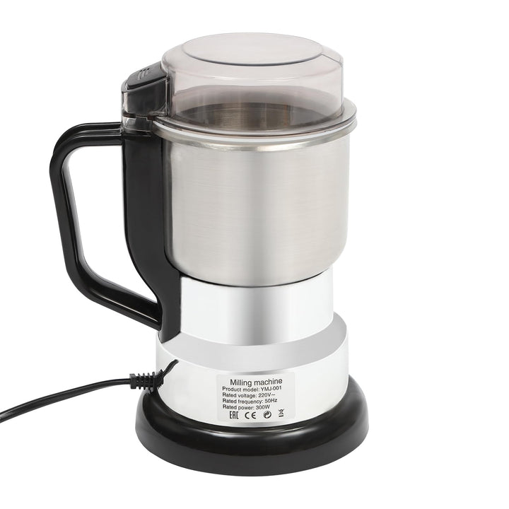 500ml Elektrische Kaffeemühle, Gewürzmühle mit Löffel Pinsel Anti-Rutsch-Basis für Getreide Bohnen G