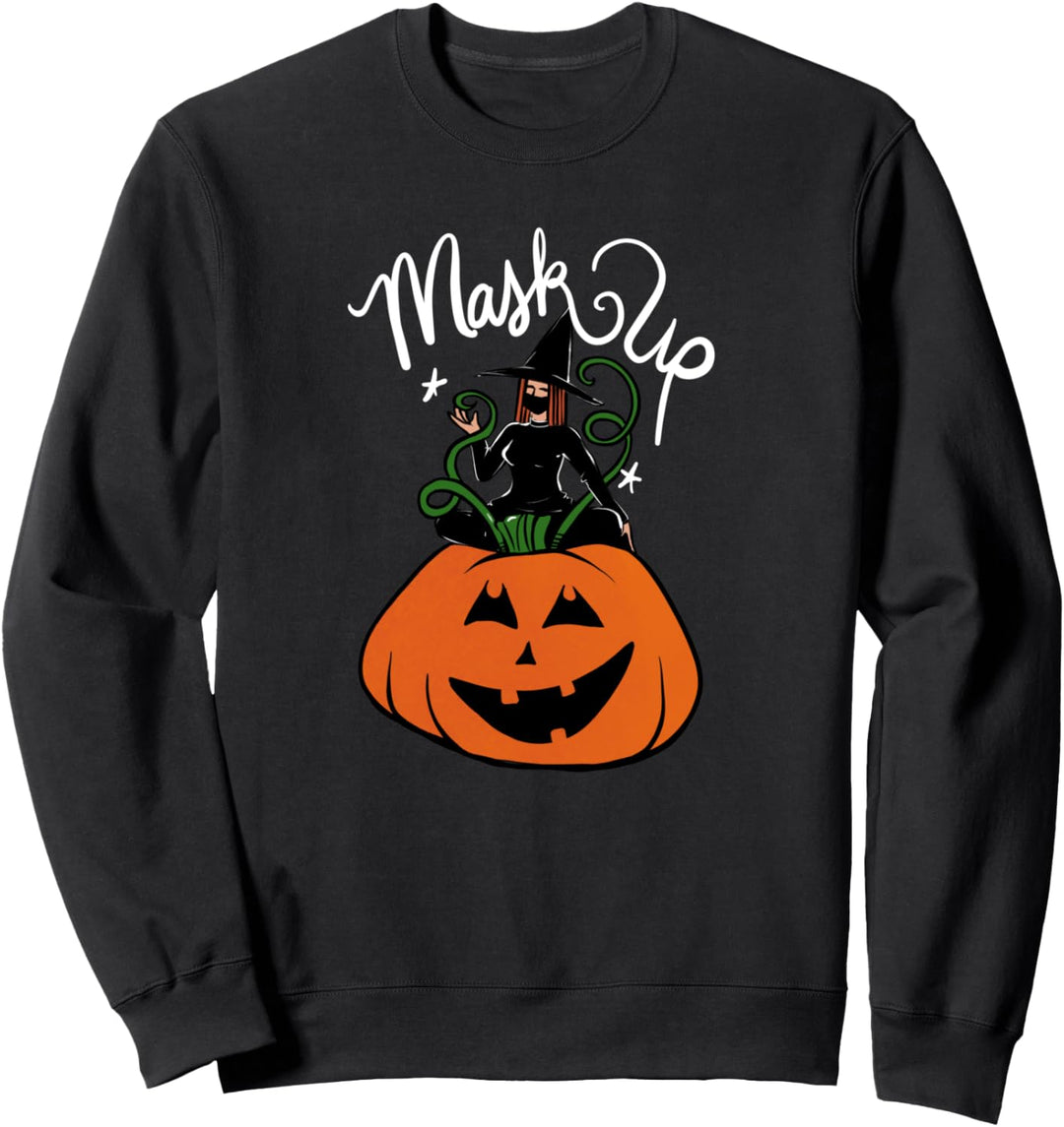 Glückliche Halloween Mask Up 2020 Sweatshirt