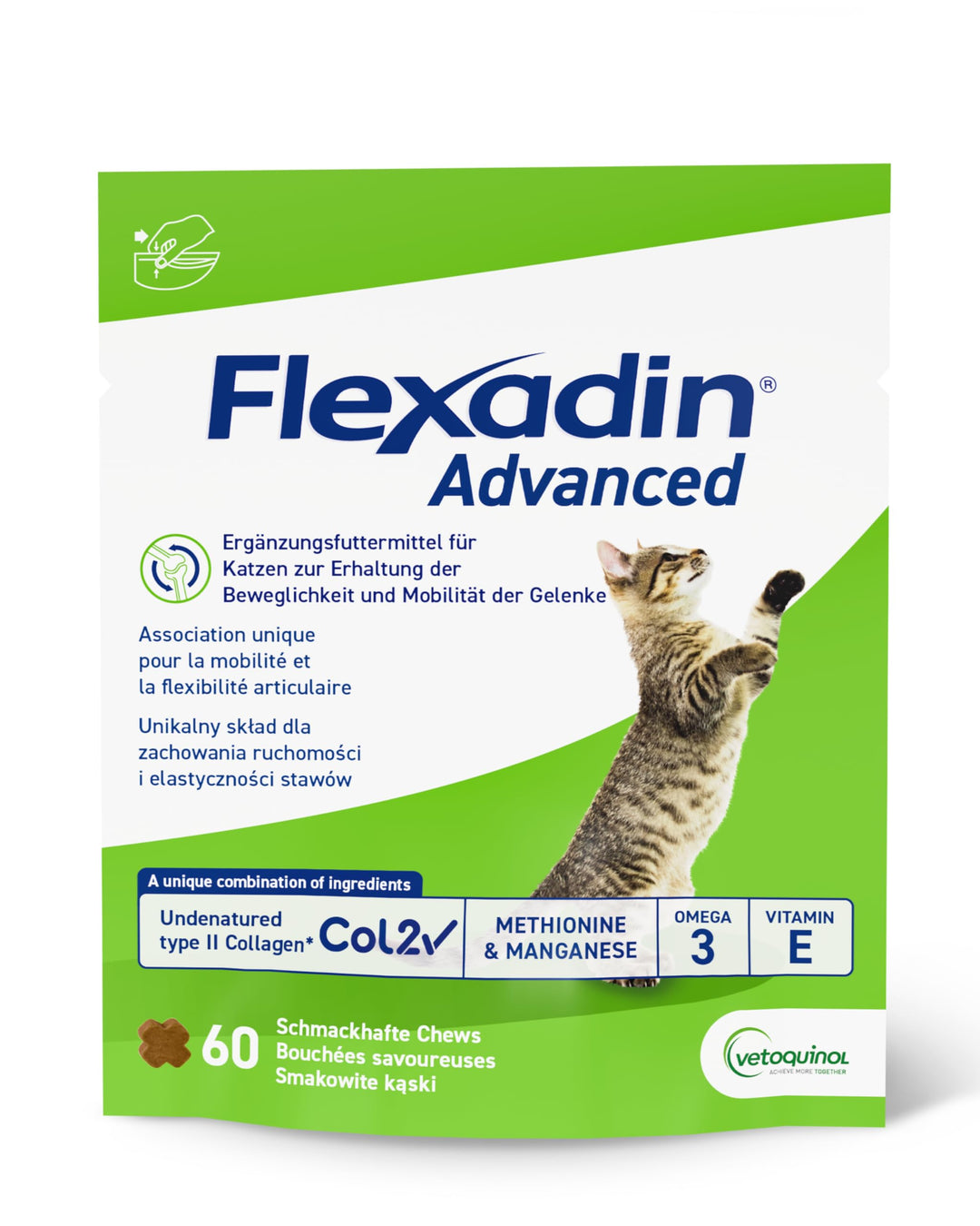 Flexadin Advanced für Katzen von Vetoquinol 60 Stück
