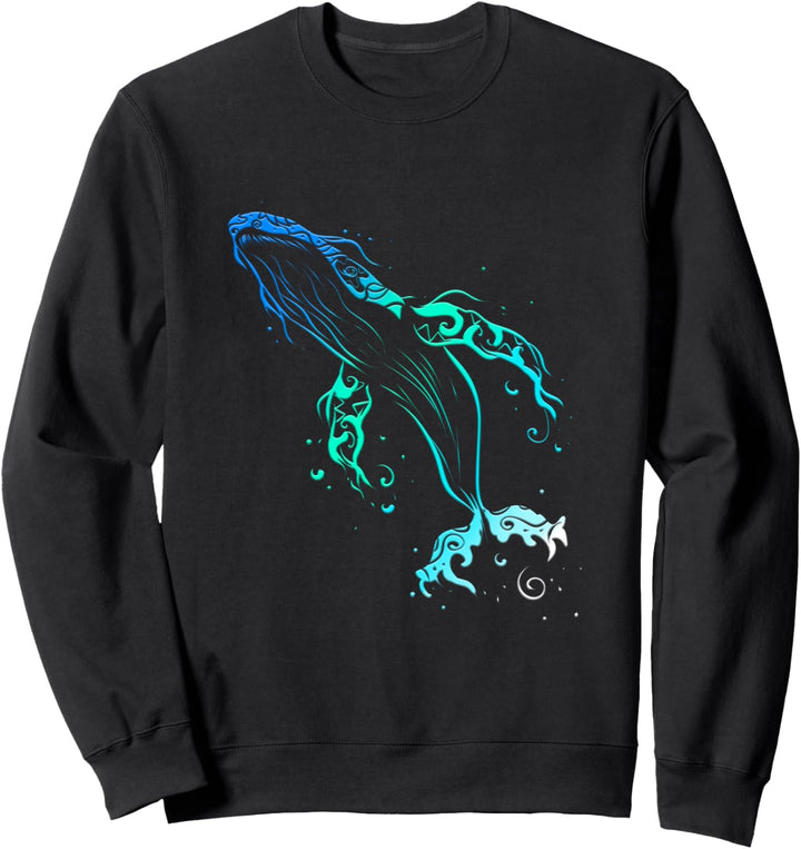 Buckelwal Mandala Wal Ozeanologen Taucher Blauwal Tauchen Sweatshirt