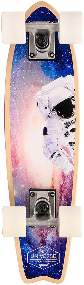 meteor Fancy Board Vintage Mini Cruiser Complete Echtholz Kanadisches Ahorn Skateboard Ridge Mini Sk